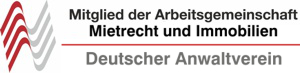 Mietglied des Anwaltsvereins für den Arbeitsbereich Mietrecht und Immobilien